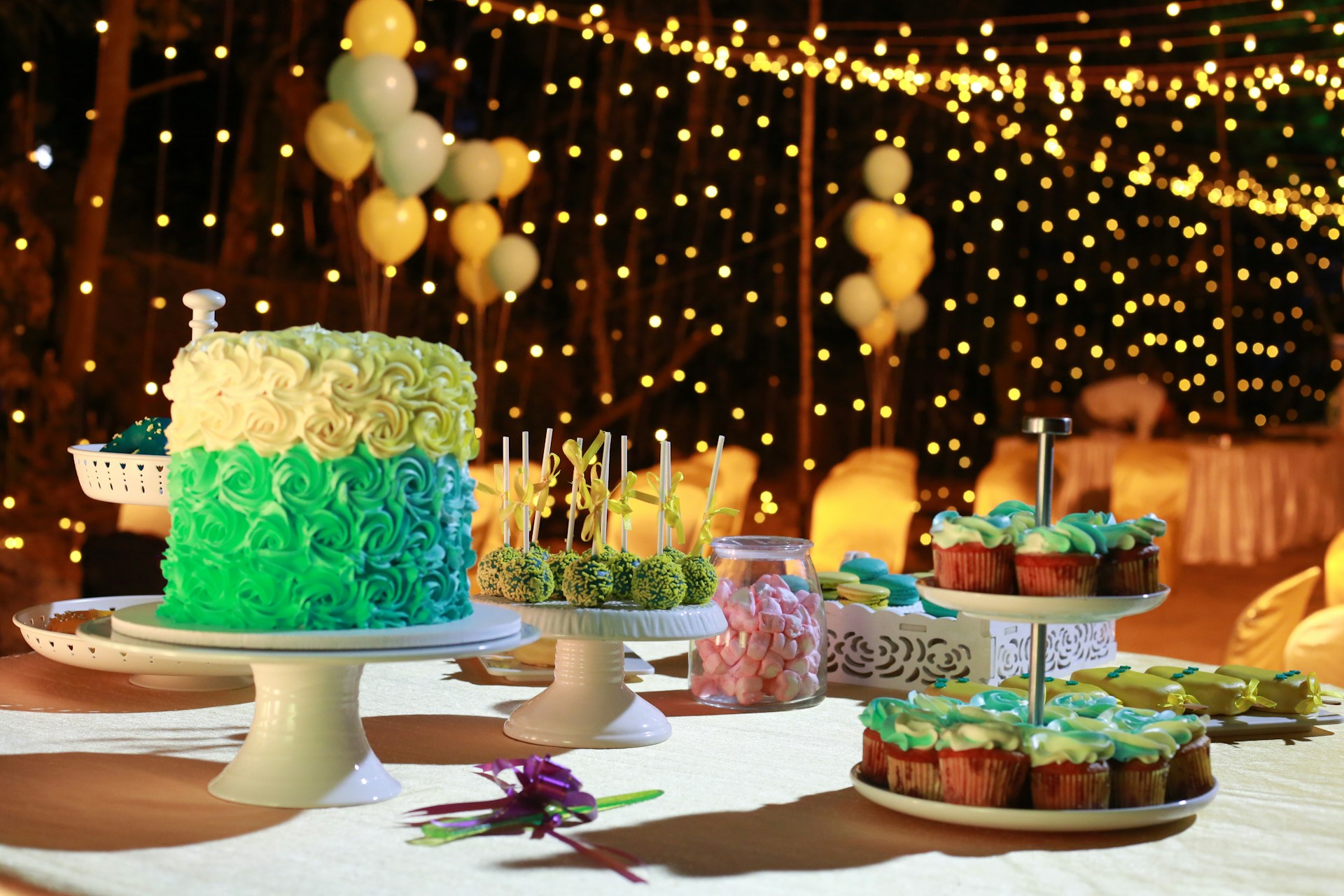 Birthday party setup